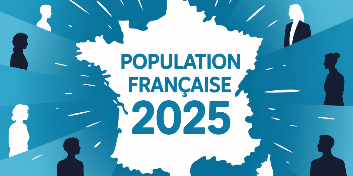 Carte stylisée France population 2025
