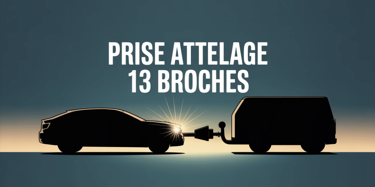 connexion prise attelage 13 broches adaptateur 7 broches