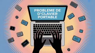 illustration clavier ordinateur portable moderne