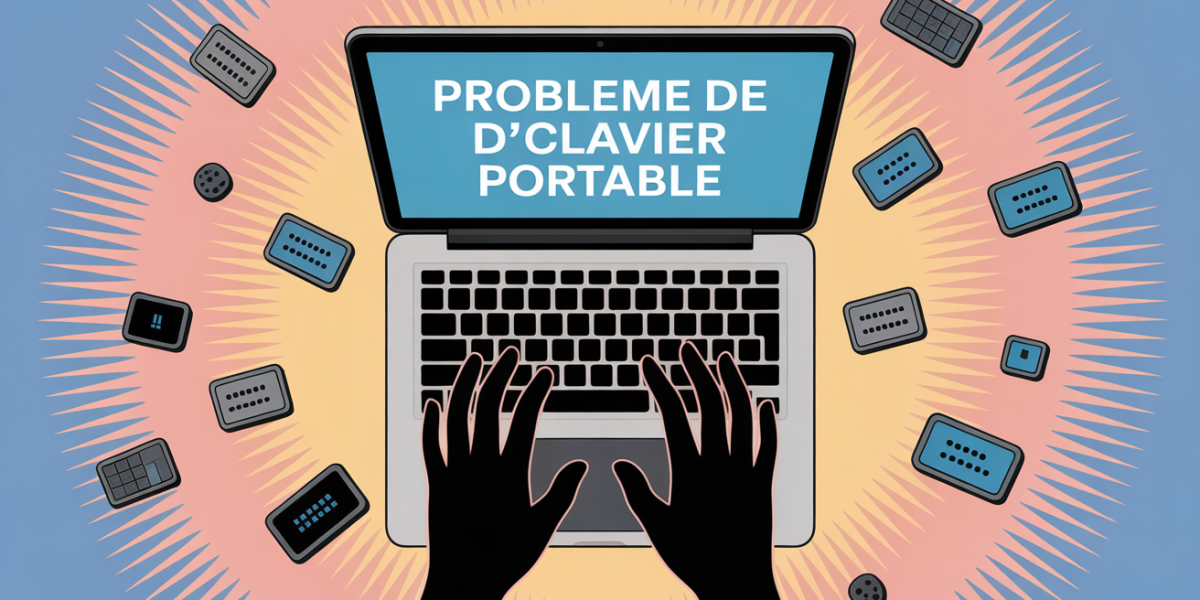 illustration clavier ordinateur portable moderne