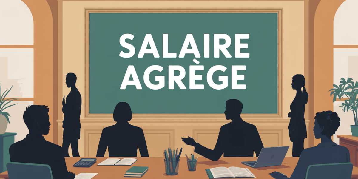 professeur agrégé salaire tableau stylisé classe