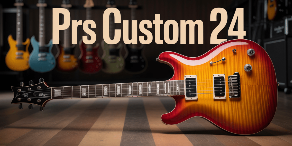 PRS Custom 24 en studio vue légendaire
