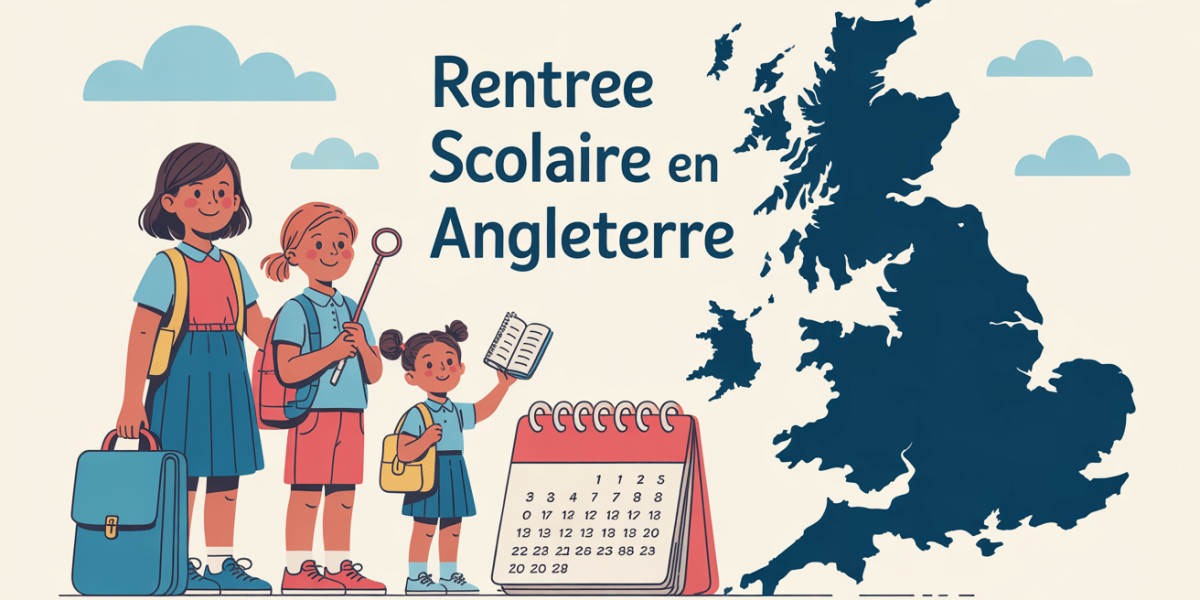 illustration rentree scolaire angleterre famille carte royaume-uni