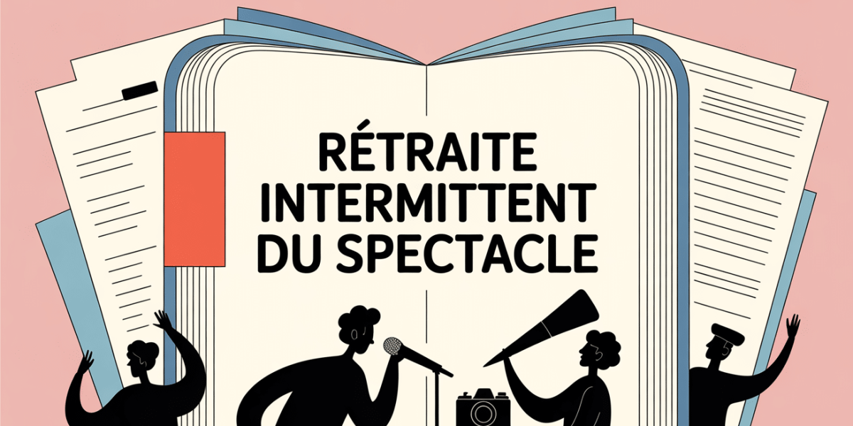 retraite intermittent du spectacle illustration carnet sablier