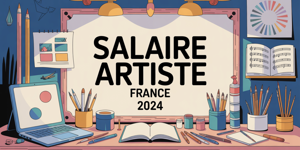 salaire artiste france 2024 visuel atelier artistique stylise
