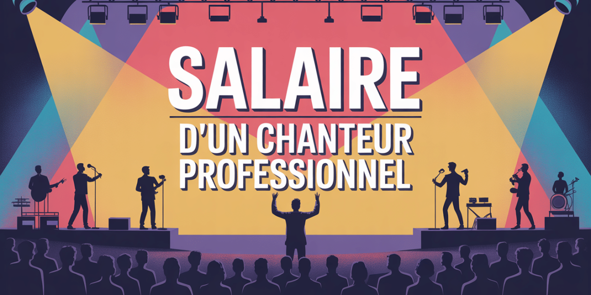 Illustration scene concert salaire chanteur professionnel