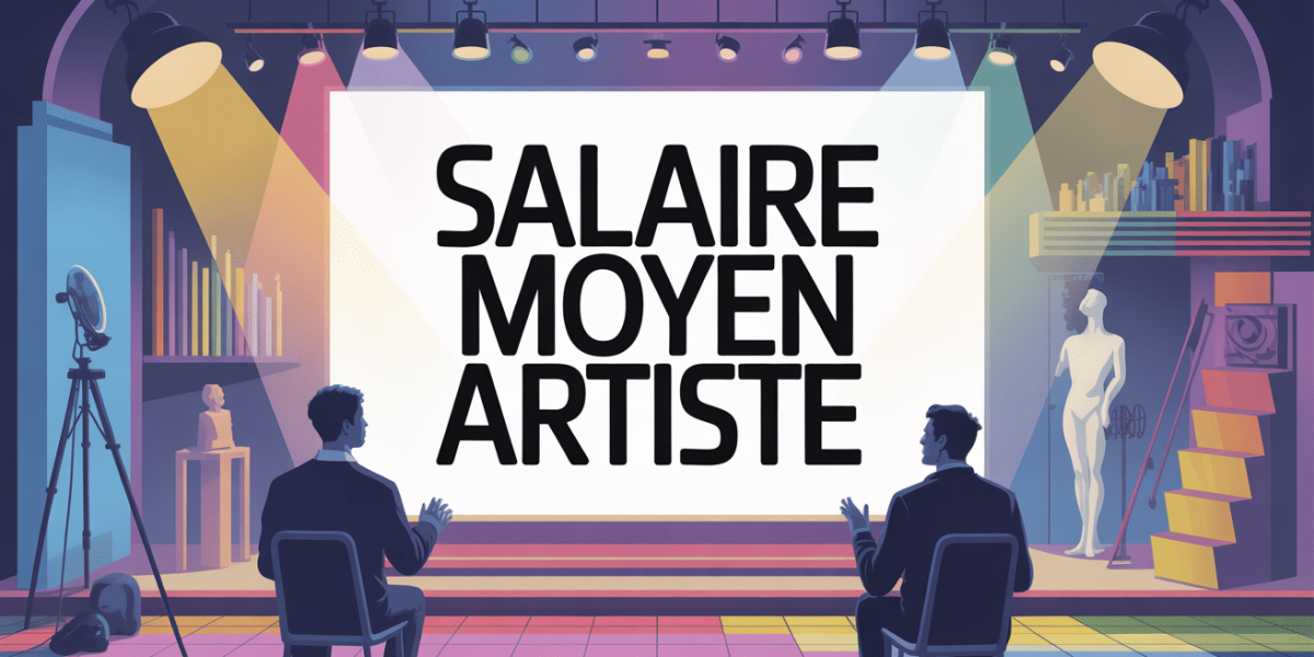 illustration studio moderne artistes comparatif salaire moyen