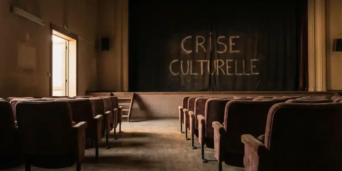 Théâtre vide crise culturelle