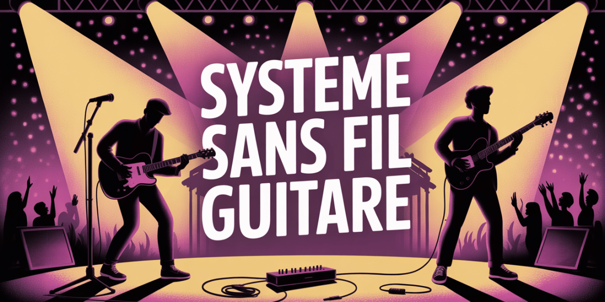 guitariste scene concert systeme sans fil guitare
