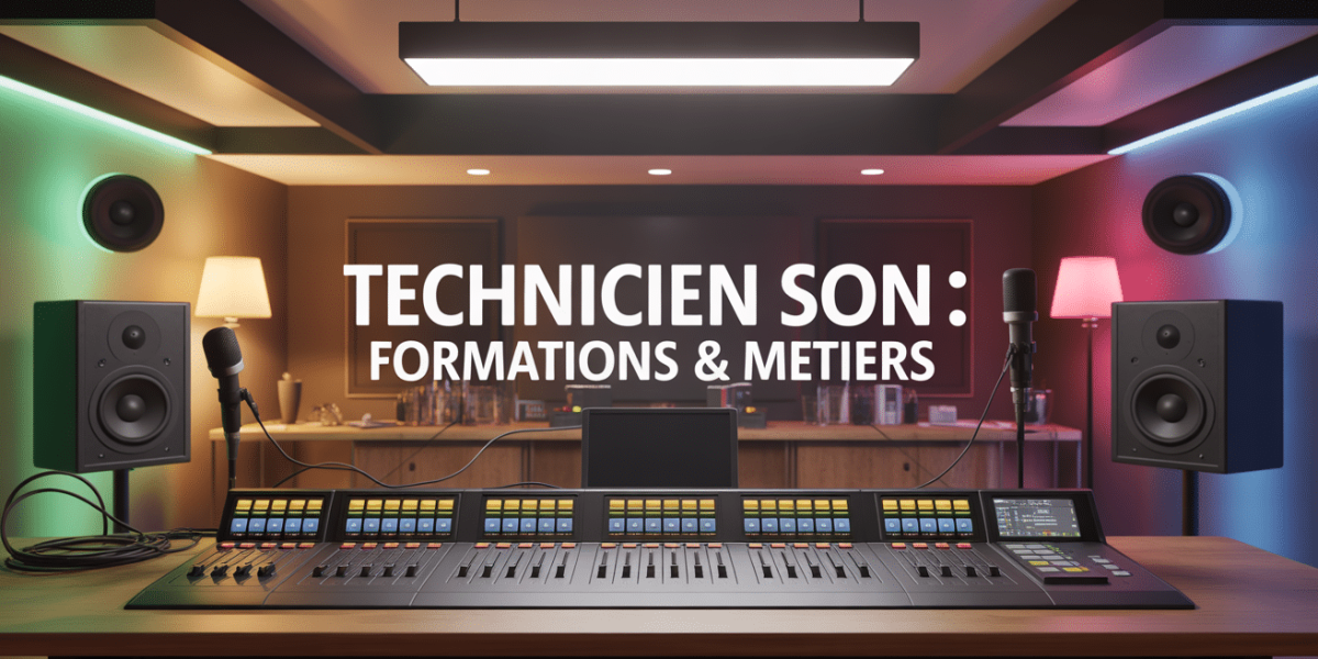 studio audio moderne consoles mixage technicien son formations métiers