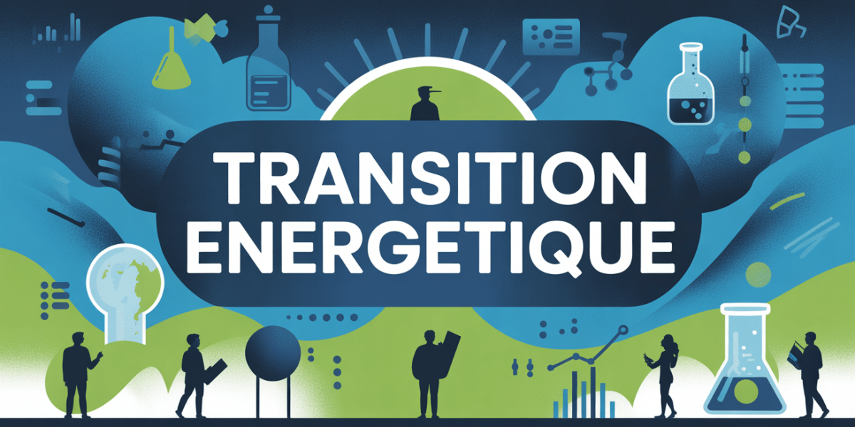 Illustration stylisée transition énergétique chercheurs data
